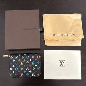 Authentic Louis Vuitton zippy coin purse multicolor